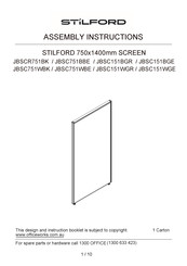 STILFORD JBSC751WBK Assembly Instructions Manual