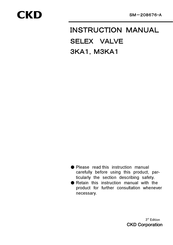 Ckd 3KA1 Instruction Manual