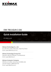 Edimax EW-7811GLN 2.0A Quick Installation Manual