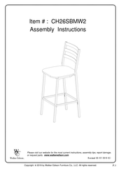 Walker Edison CH26SBMW2 Assembly Instructions Manual