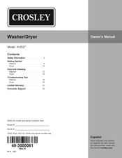 Crosley XUD27 Owner's Manual