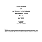 Intel Celeron 1047UE/847 Technical Manual