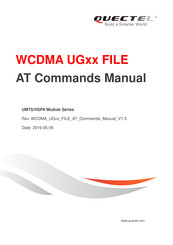 Quectel WCDMA UG FILE Series At Command Manual