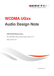 Quectel WCDMA UG Series Manual