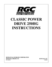 RGC Classic Power Drive 250HG Instructions Manual