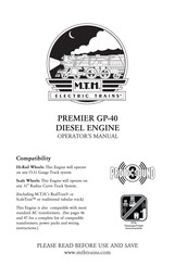 MTHTrains PREMIER GP-40 DIESEL ENGINE Operator's Manual
