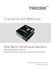 Voscom VOS-8FOM-SCCST-6 Installation Manual