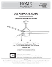 Home Decorators Collection 1002633355 Use And Care Manual