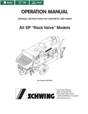 Schwing 30100750 Operation Manual