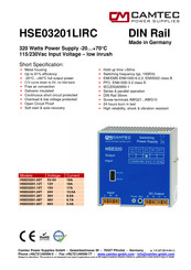 Camtec HSE03201 Series Quick Start Manual