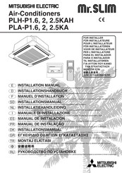 Mitsubishi Electric PLH-P2.5KAH Installation Manual