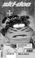 Ski-Doo 2000 MX Zx 440 LC Operator's Manual