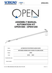 Scrigno OPEN1200 Assembly Manual