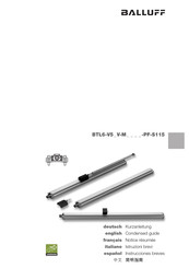 Balluff BTL6-V5 V-M-PF-S115 Series Condensed Manual