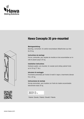 hawa Concepta 35 pre-mounted Installation Instructions Manual