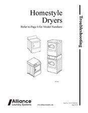 Alliance Laundry Systems PDGE3BGS113CW01 Troubleshooting Manual