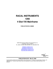 Racal Instruments 1266 Manual