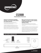 Soundstage CS200B Owner's Manual