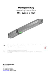 AS LED Lighting TGL-060010-850-02-MLH-E Mounting Instructions