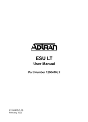 ADTRAN ESU LT User Manual