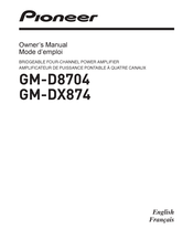 Pioneer GM-D8704 Owner's Manual