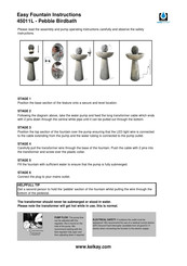 Kelkay Easy Fountain 45011L Quick Start Manual