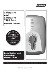 Triton Safeguard T100 Care Installation And Operating Instructions Manual