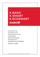 Indel B K ECOSMART Instructions For Use Manual