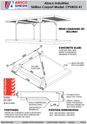 ABSCO SHEDS CPSW41 Manual