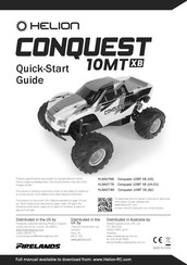 Helion conquest 10MT XB Quick Start Manual
