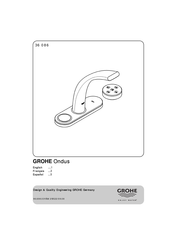 Grohe Ondus 36 086 Manual