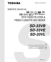 Toshiba SD-33VE Service Manual