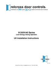 Relcross Door Controls 9140 Installation Instructions Manual