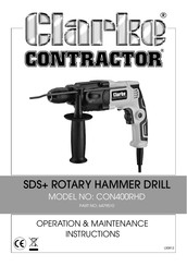 Clarke CONTRACTOR CON400RHD Operation & Maintenance Instructions Manual