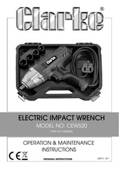 Clarke 6480280 Operation & Maintenance Instructions Manual
