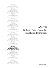 Alpha Microsystems AM-219 Installation Instructions Manual