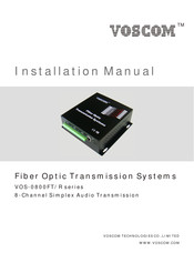 Voscom VOS-0800FT/R Series Installation Manual