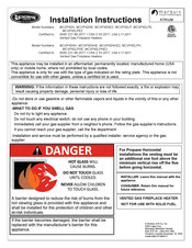 Kingsman Marquis MCVP42NE2 Installation Instructions Manual
