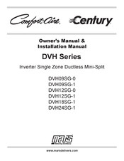 Mars Comfort-Aire Century DVH Series Owner's Manual & Installation Manual