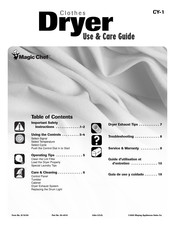 Maytag CY-1 Use & Care Manual