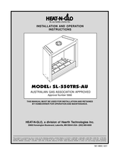 Hearth Technologies Heat-N-Glo SL-550TRS-AU Installation And Operation Instructions Manual