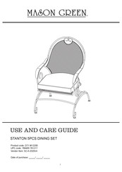 Mason Green STANTON D71 M12200 Use And Care Manual