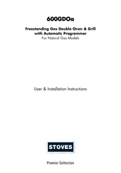 STOVES 600GDOa User & Installation Instructions Manual