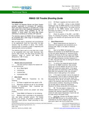 Peninsula Engineering Solutions RMAS-120 Troubleshooting Manual