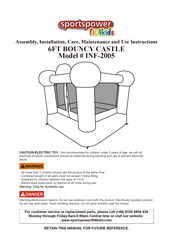 SPORTSPOWER INF-2005 Assembly, Installation, Care, Maintenance, And Use Instructions