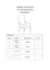 YOTRIO 68845704 Assembly Instructions Manual