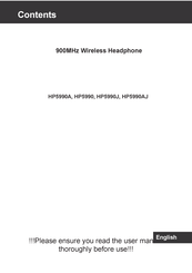 Geemarc HP5990 User Manual