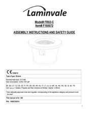 Laminvale FR02-C Assembly Instructions And Safety Manual
