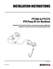 Wallenstein PTO62 Installation Instructions Manual