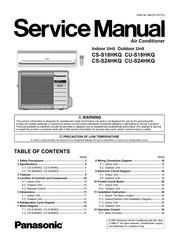 Panasonic CS-S24HKQ Service Manual